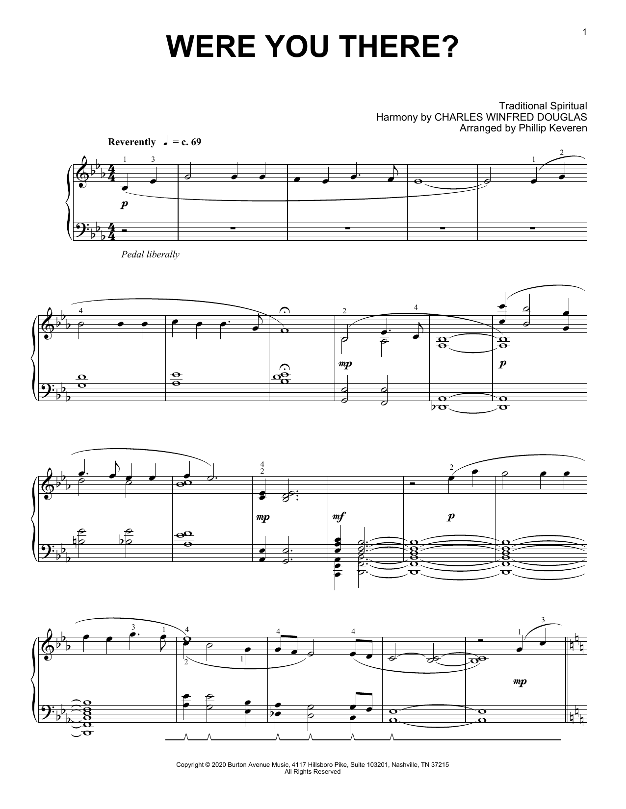 Download Traditional Spiritual Were You There? (arr. Phillip Keveren) Sheet Music