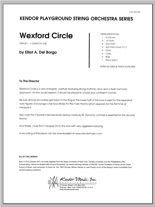 Download Del Borgo Wexford Circle - Full Score Sheet Music
