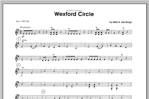 Download Del Borgo Wexford Circle - Violin 2 Sheet Music