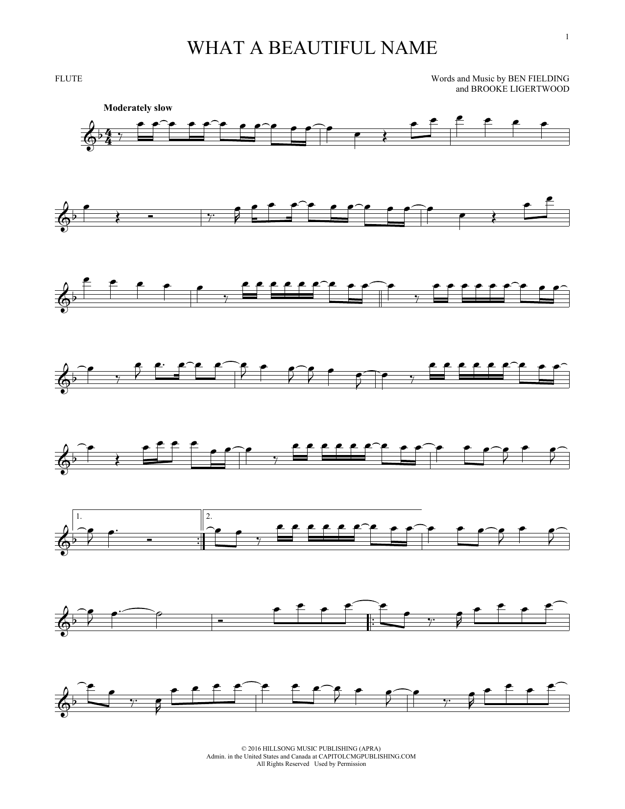 Hillsong Worship What A Beautiful Name sheet music notes printable PDF score