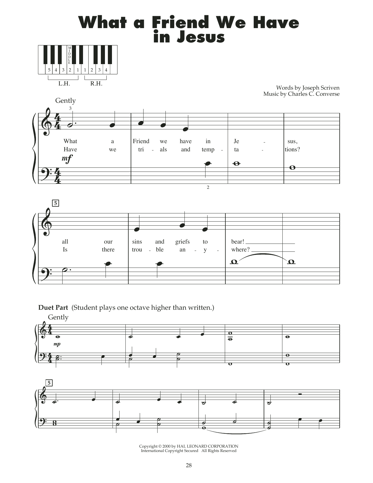 Download Charles C. Converse What A Friend We Have In Jesus (arr. Ca Sheet Music