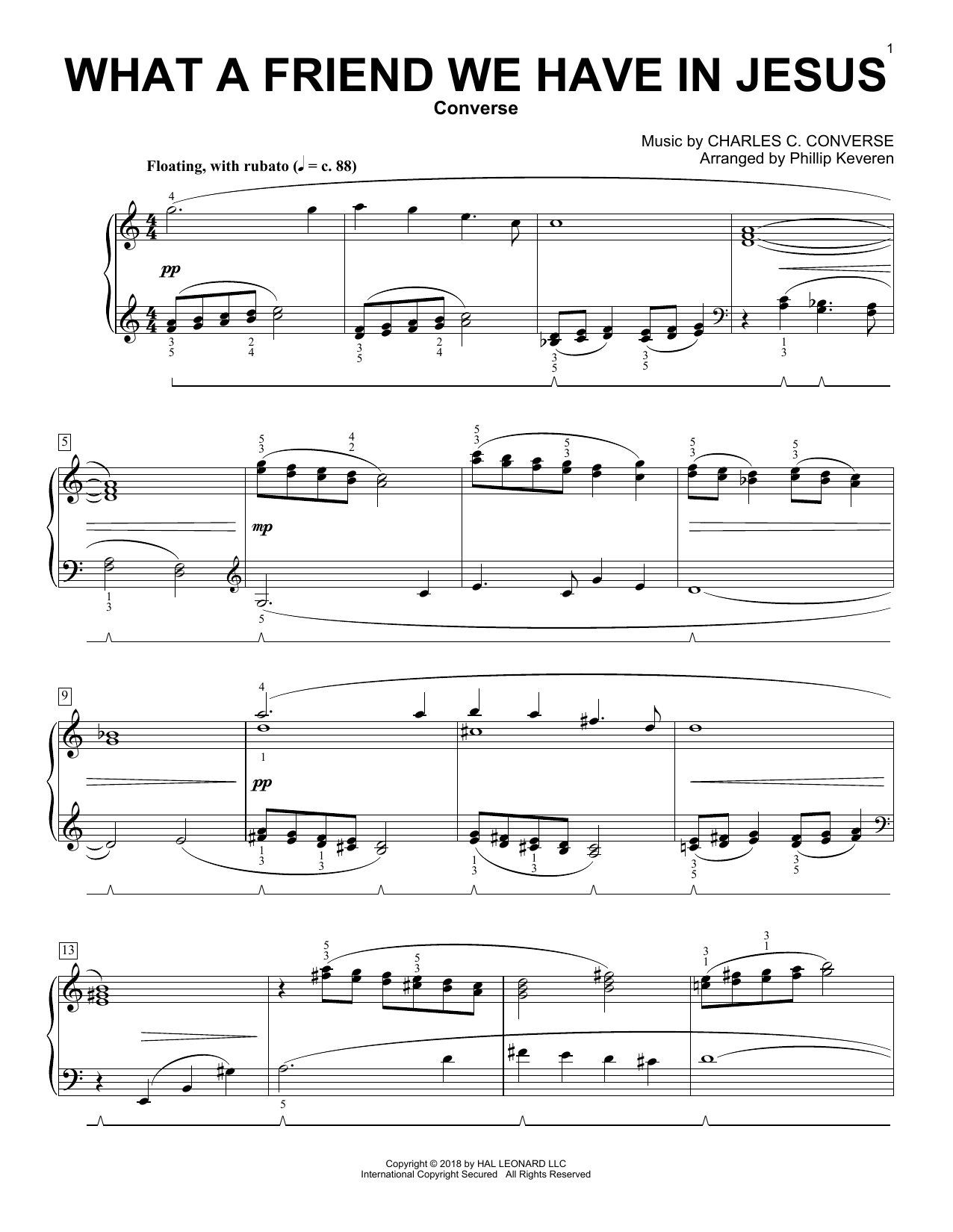 Download Phillip Keveren What A Friend We Have In Jesus [Classic Sheet Music