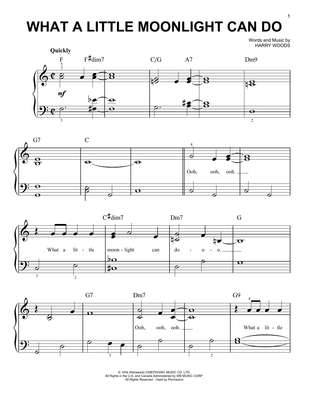 Download Billie Holiday What A Little Moonlight Can Do Sheet Music