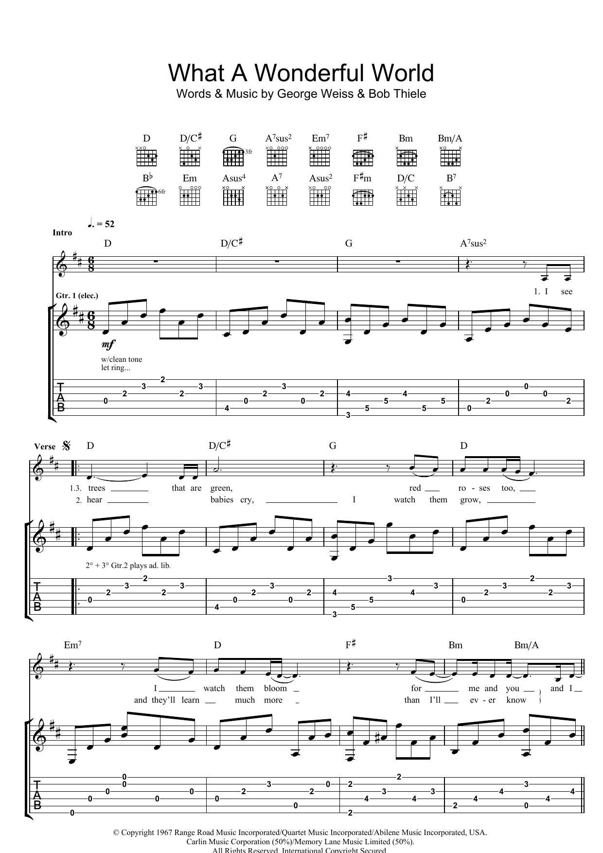 Download Eva Cassidy What A Wonderful World Sheet Music