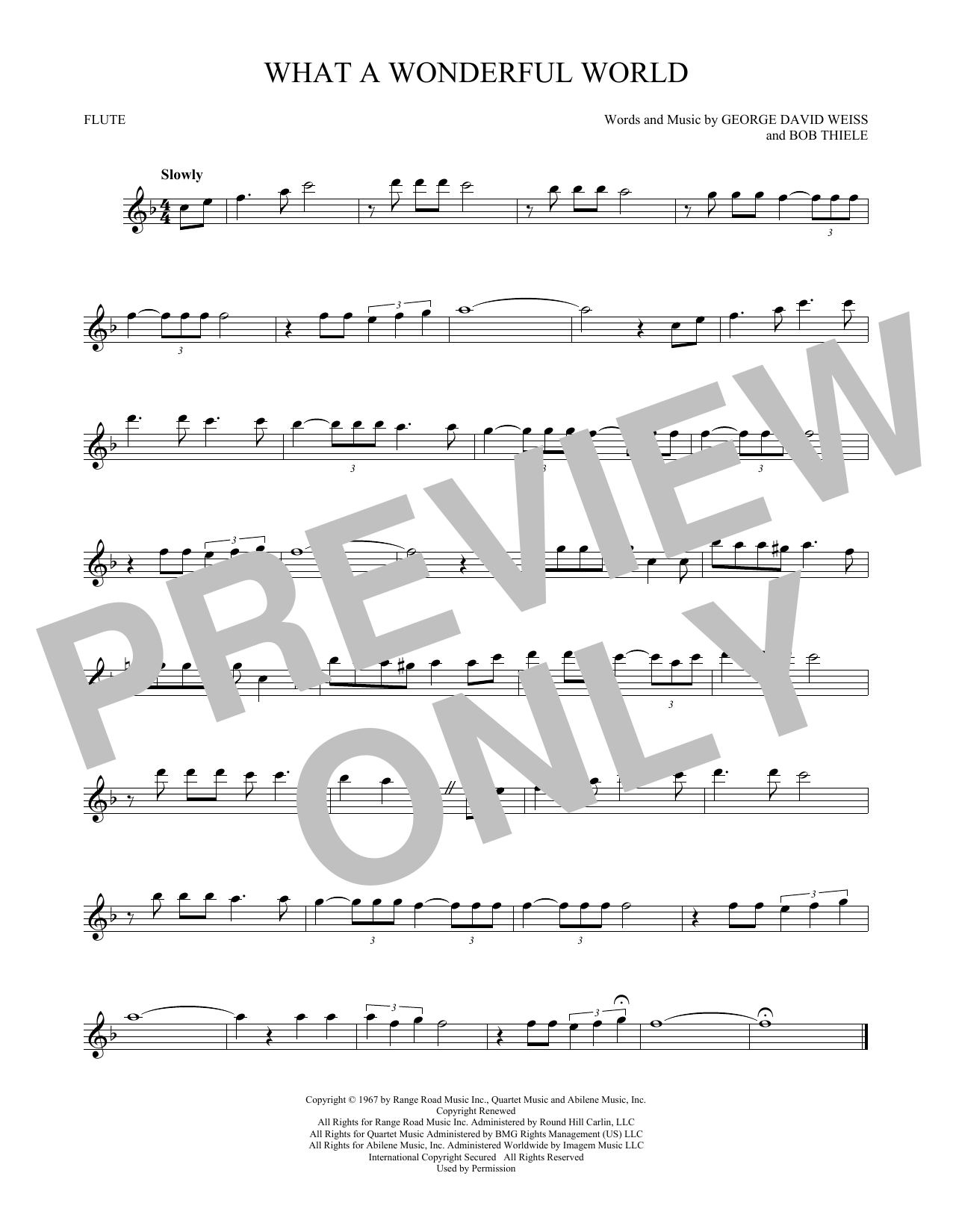 Download Louis Armstrong What A Wonderful World Sheet Music