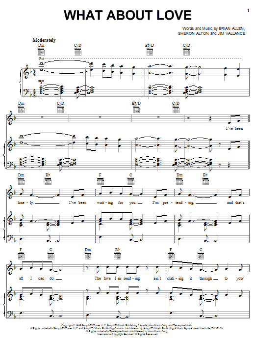 Download Heart What About Love? Sheet Music