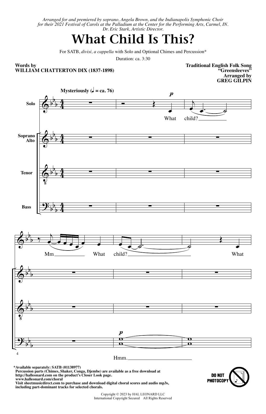 Download Traditional English Folk Song What Child Is This? (arr. Greg Gilpin) Sheet Music