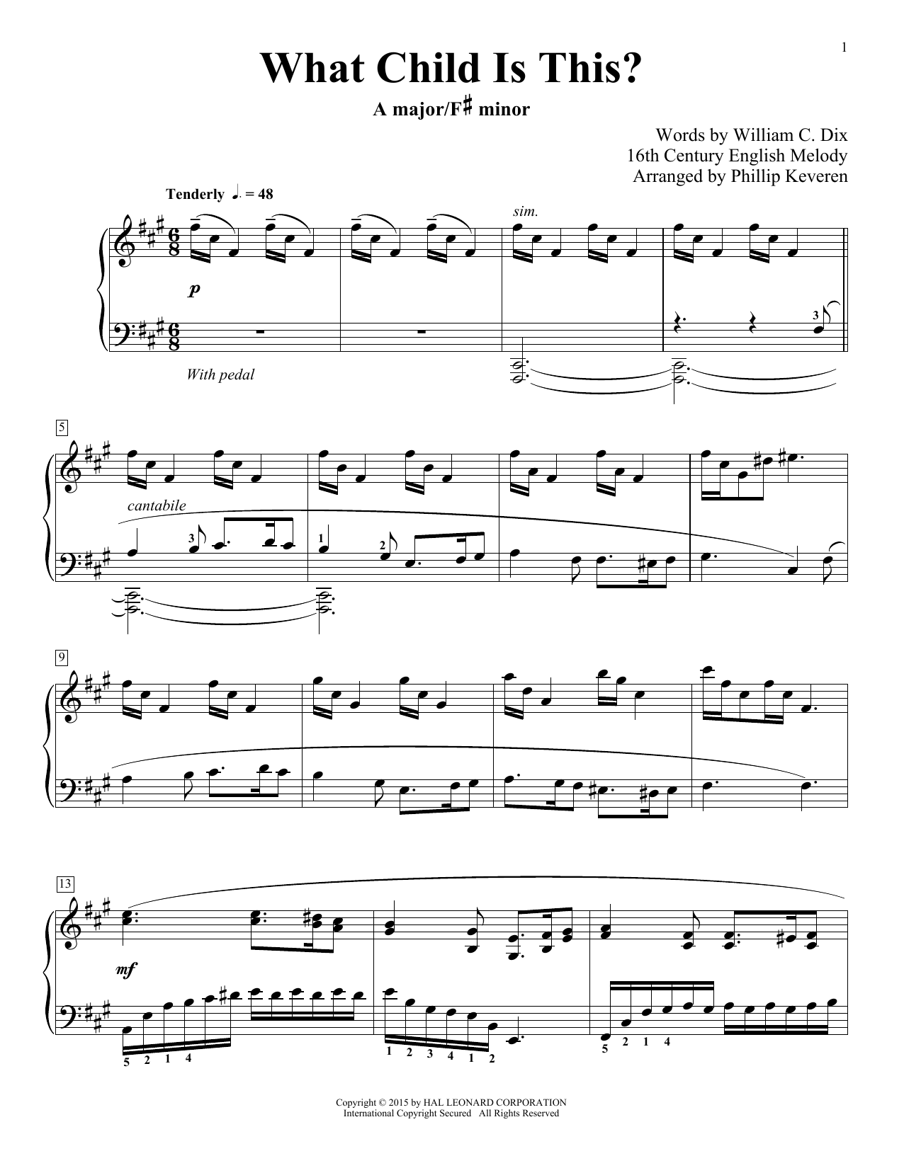 Download Phillip Keveren What Child Is This? Sheet Music
