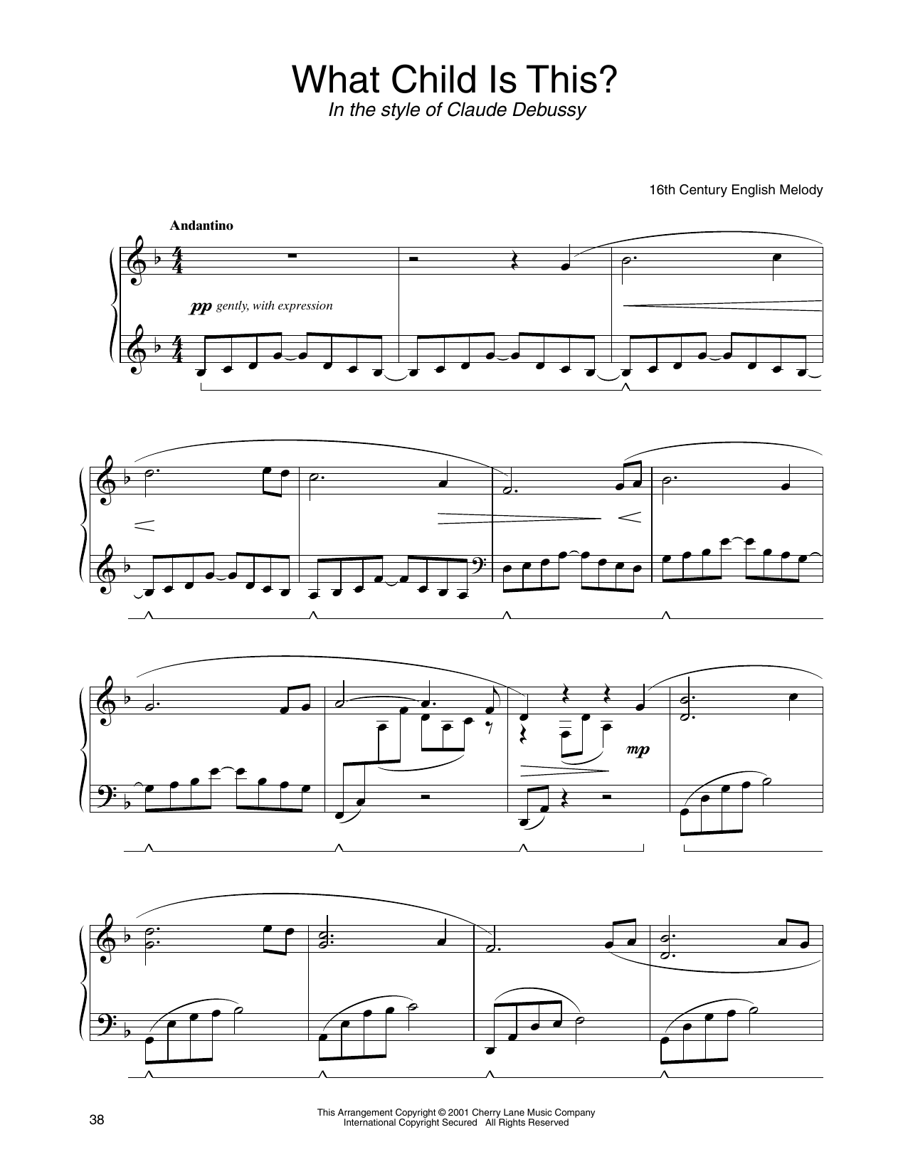 Download 16th Century English Melody What Child Is This? (in the style of Cl Sheet Music