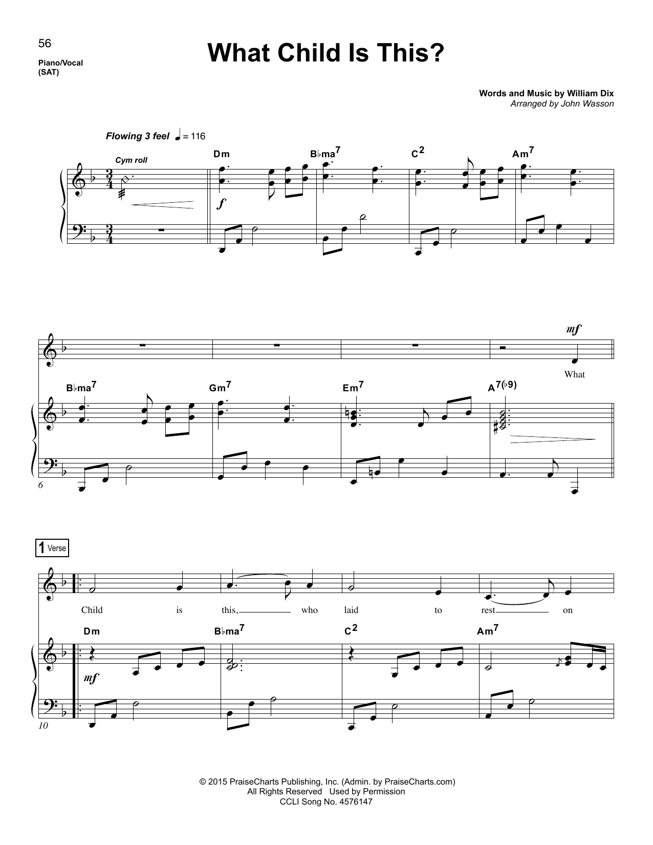 Download John Wasson What Child Is This? Sheet Music