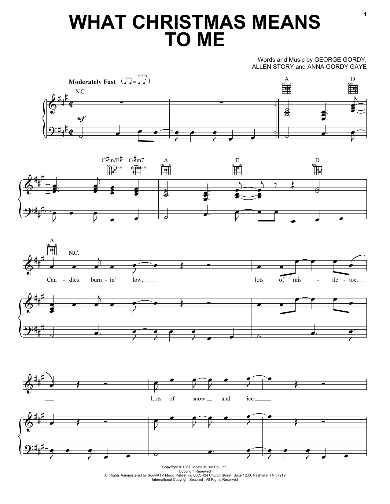Download Pentatonix What Christmas Means To Me Sheet Music
