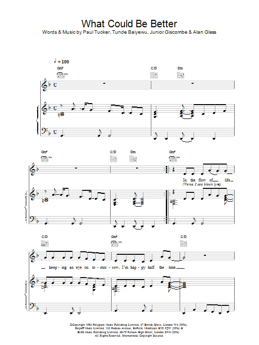 Download The Lighthouse Family What Could Be Better Sheet Music