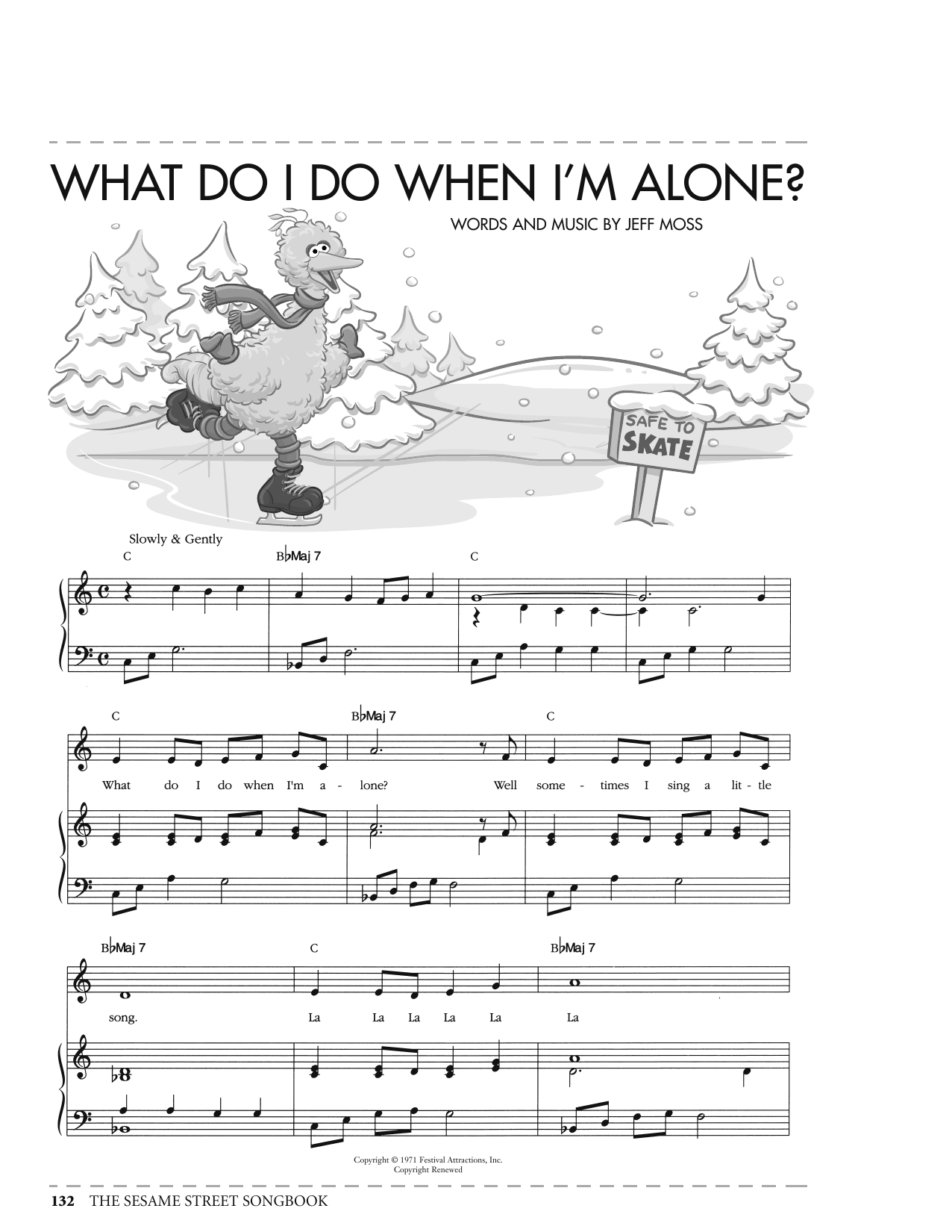 Jeff Moss What Do I Do When I'm Alone? (from Sesame Street) sheet music notes printable PDF score
