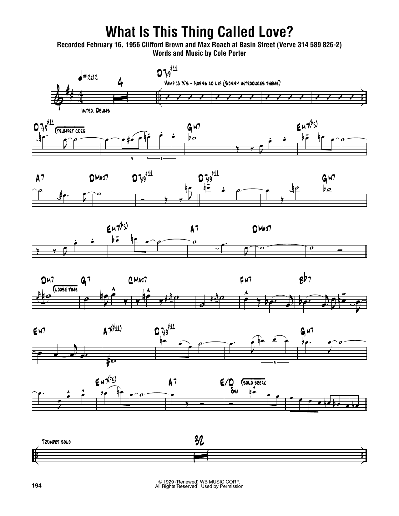 Download Sonny Rollins What Is This Thing Called Love? Sheet Music