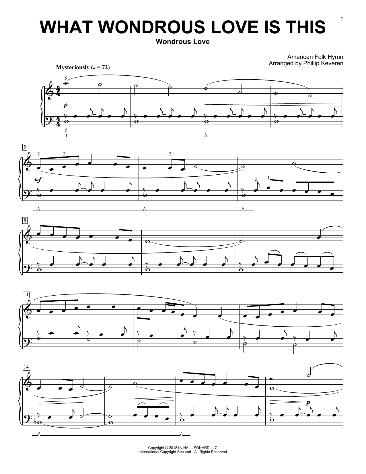Download William Walker What Wondrous Love Is This (arr. Philli Sheet Music