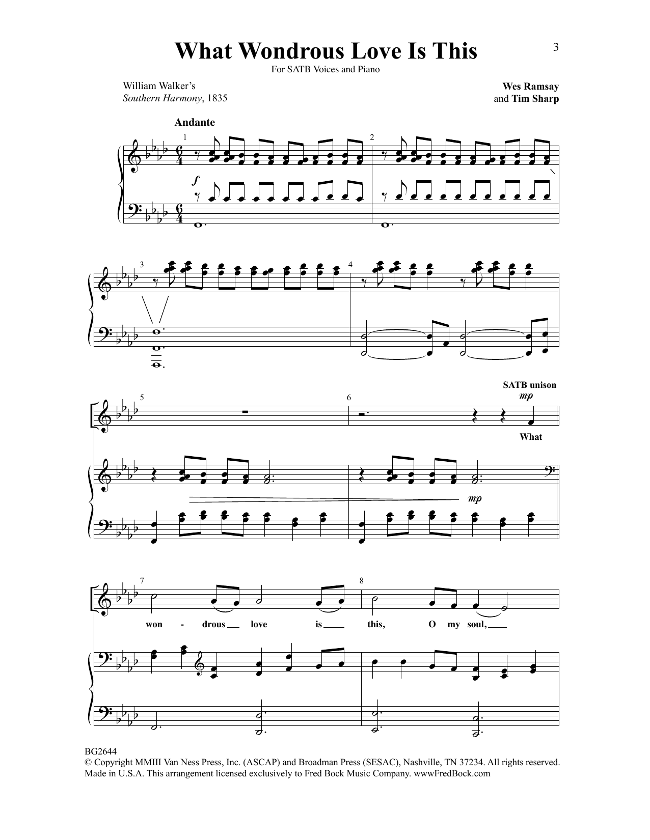 Download Tim Sharp What Wondrous Love Is This Sheet Music