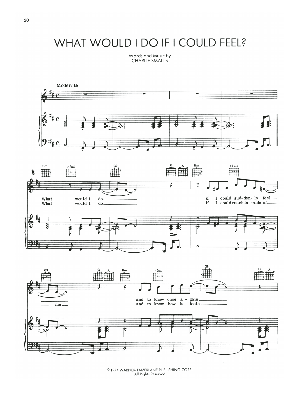 Download Charlie Smalls What Would I Do If I Could Feel? (from Sheet Music