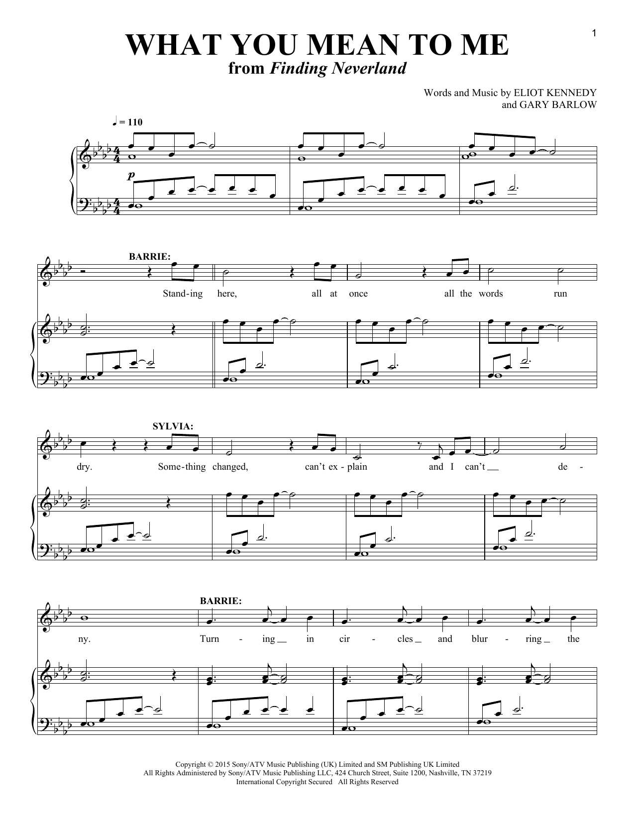 Download Eliot Kennedy What You Mean To Me Sheet Music
