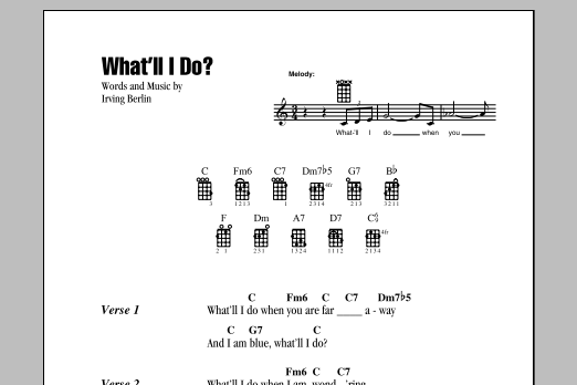Download Irving Berlin What'll I Do Sheet Music