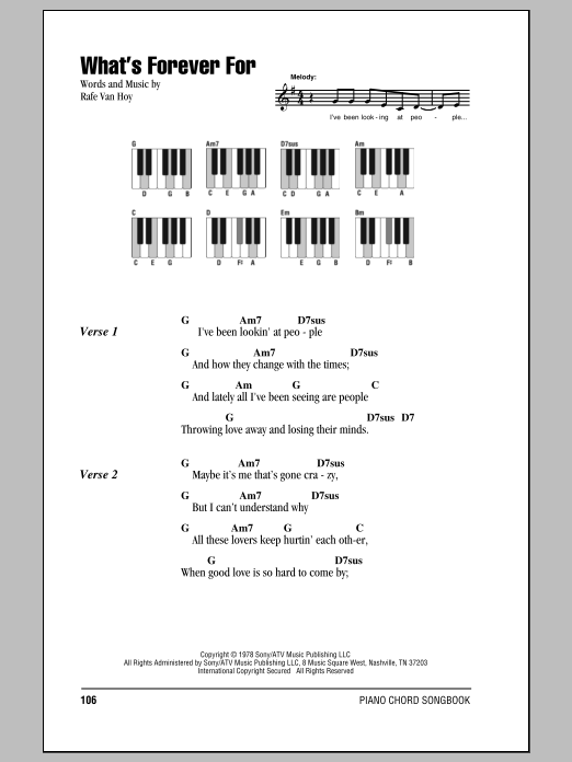 Download Michael Martin Murphey What's Forever For Sheet Music