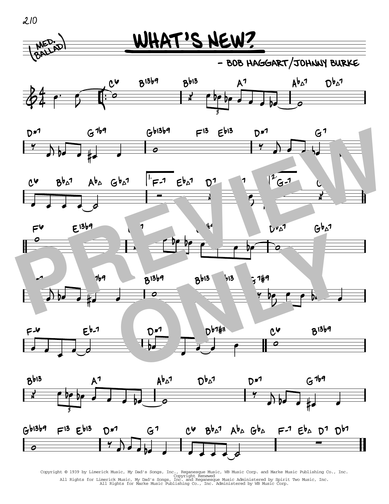Download Bob Crosby & His Orchestra What's New? (arr. David Hazeltine) Sheet Music