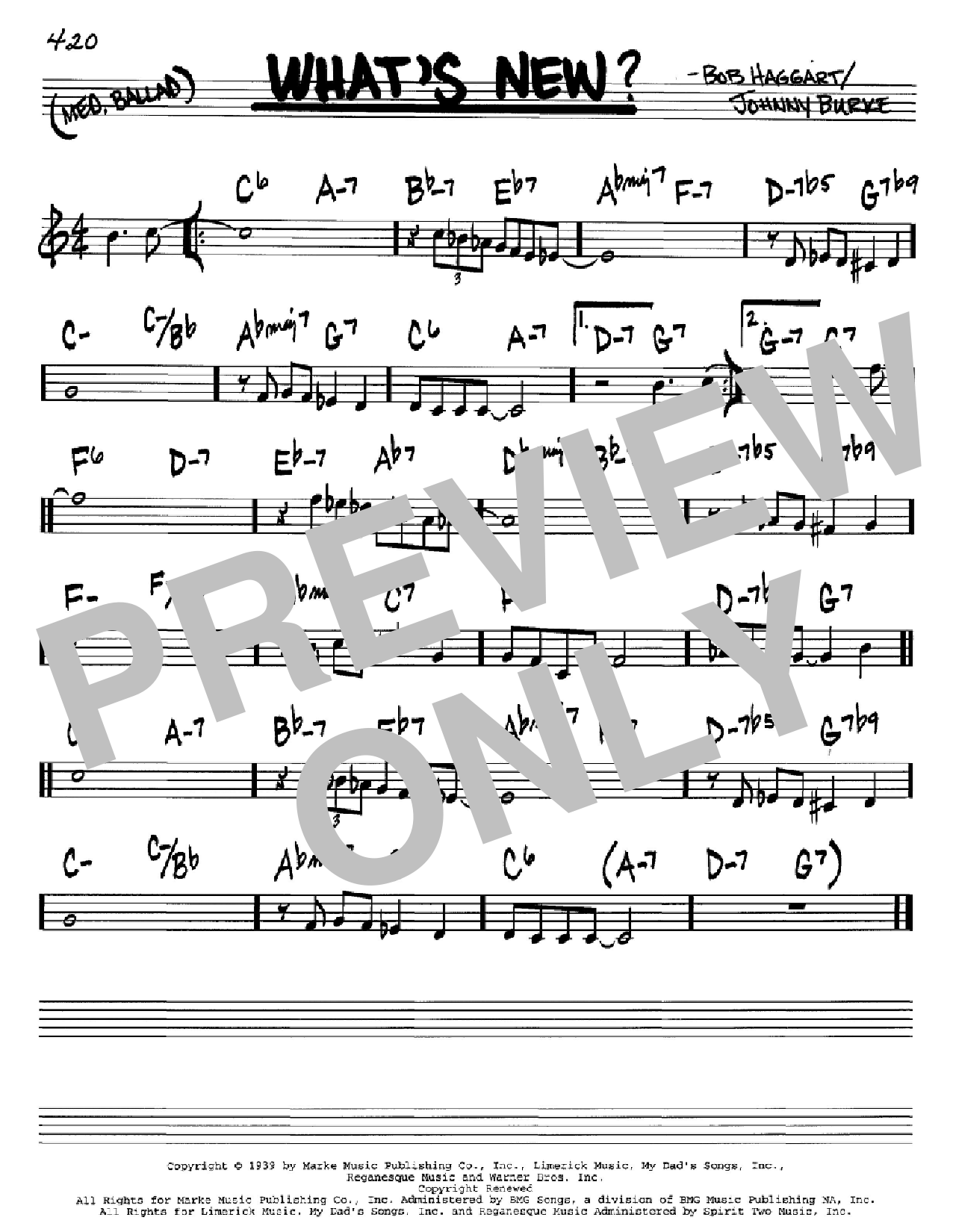 Download Johnny Burke What's New? Sheet Music