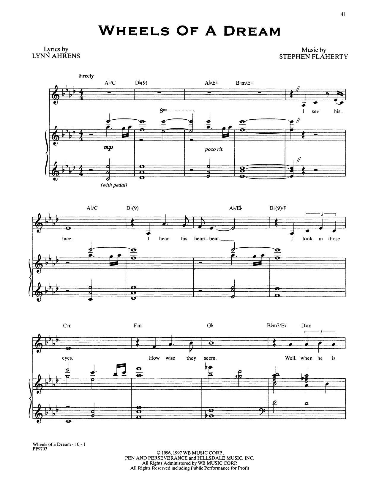 Download Stephen Flaherty and Lynn Ahrens Wheels Of A Dream (from Ragtime: The Mu Sheet Music