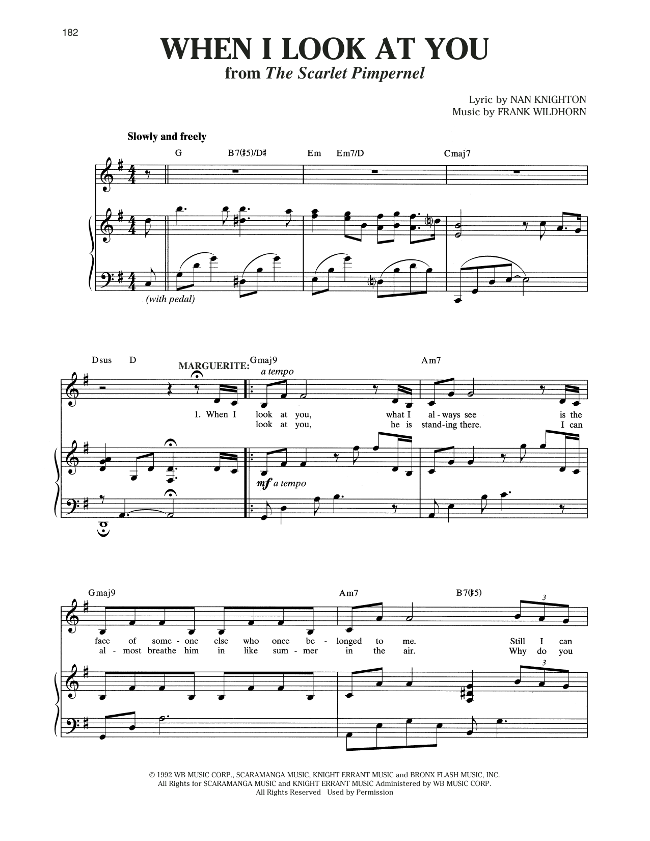 Download Christine Andreas When I Look At You (from The Scarlet Pi Sheet Music