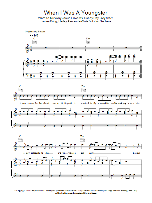Download Rizzle Kicks When I Was A Youngster Sheet Music