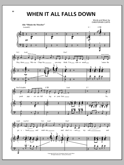 Download Christopher Curtis When It All Falls Down Sheet Music