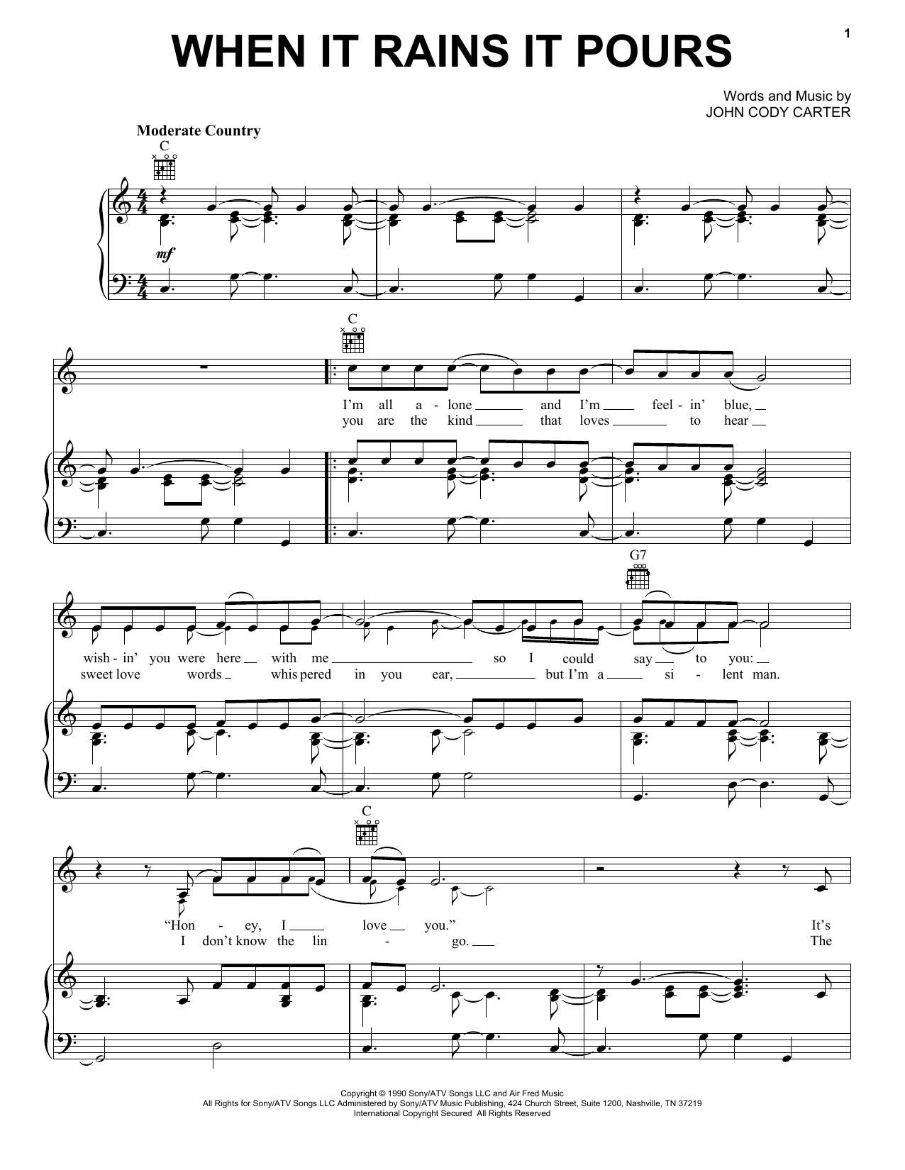 Download Merle Haggard When It Rains It Pours Sheet Music