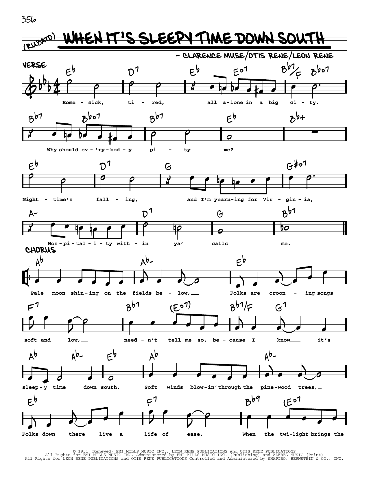 Download Louis Armstrong When It's Sleepy Time Down South (arr. Sheet Music