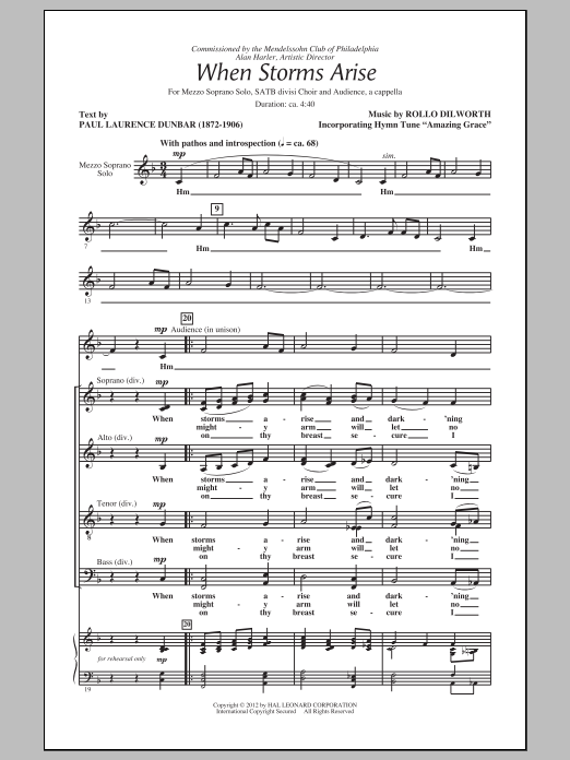 Download Rollo Dilworth When Storms Arise Sheet Music