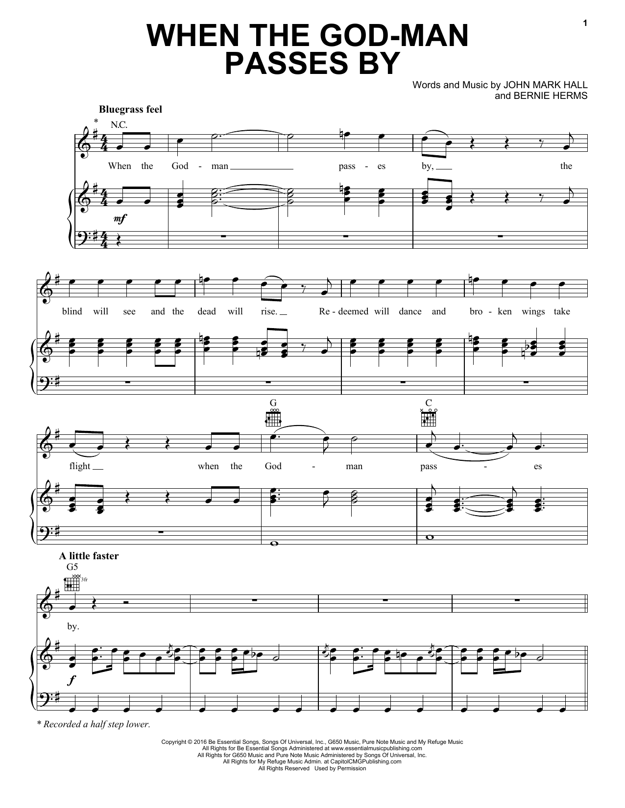 Download Casting Crowns When The God Man Passes By Sheet Music
