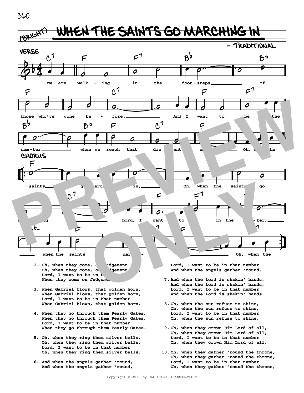 Download Traditional When The Saints Go Marching In (arr. Ro Sheet Music