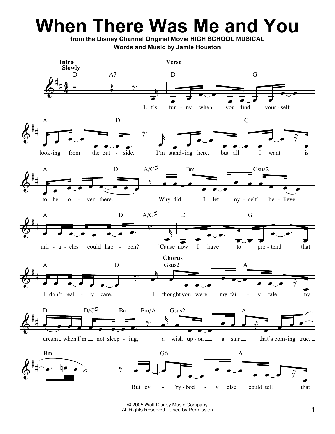 Download Vanessa Anne Hudgens When There Was Me And You Sheet Music