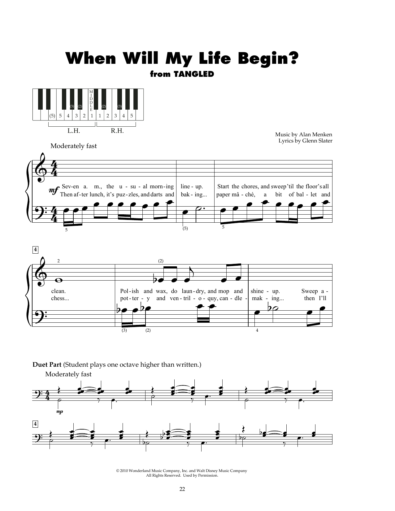Download Mandy Moore When Will My Life Begin? (from Tangled) Sheet Music
