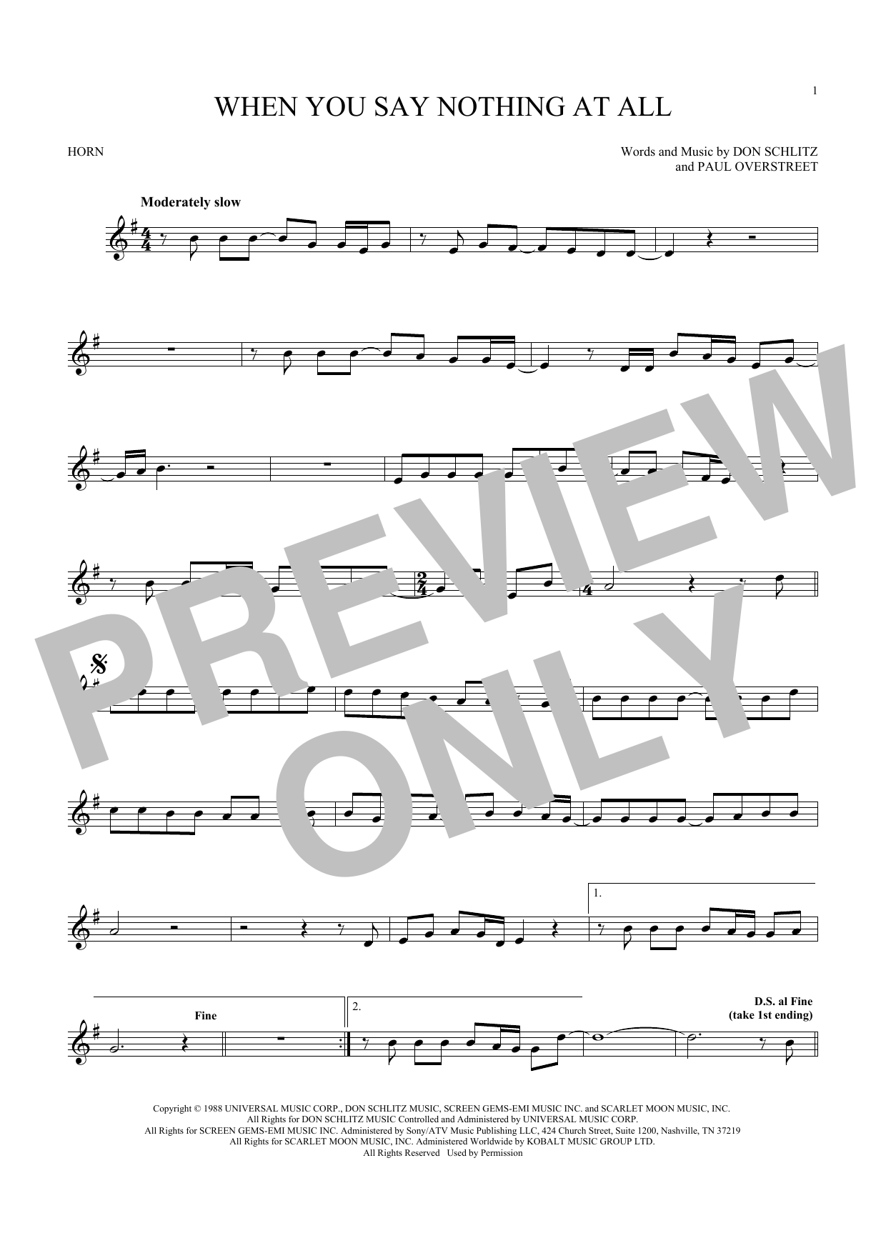 Download Alison Krauss & Union Station When You Say Nothing At All Sheet Music