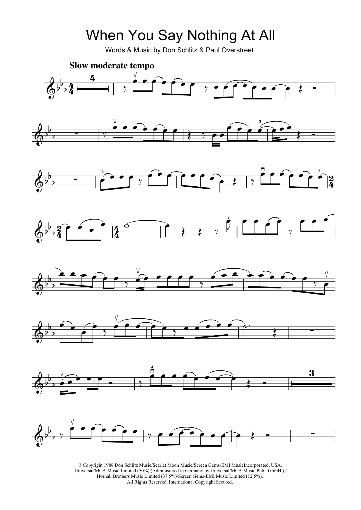 Download Alison Krauss When You Say Nothing At All Sheet Music