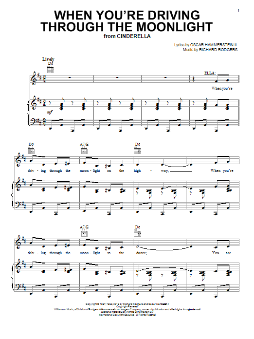 Download Rodgers & Hammerstein When You're Driving Through The Moonlig Sheet Music