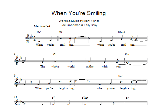 Download Mark Fisher When You're Smiling (The Whole World Sm Sheet Music
