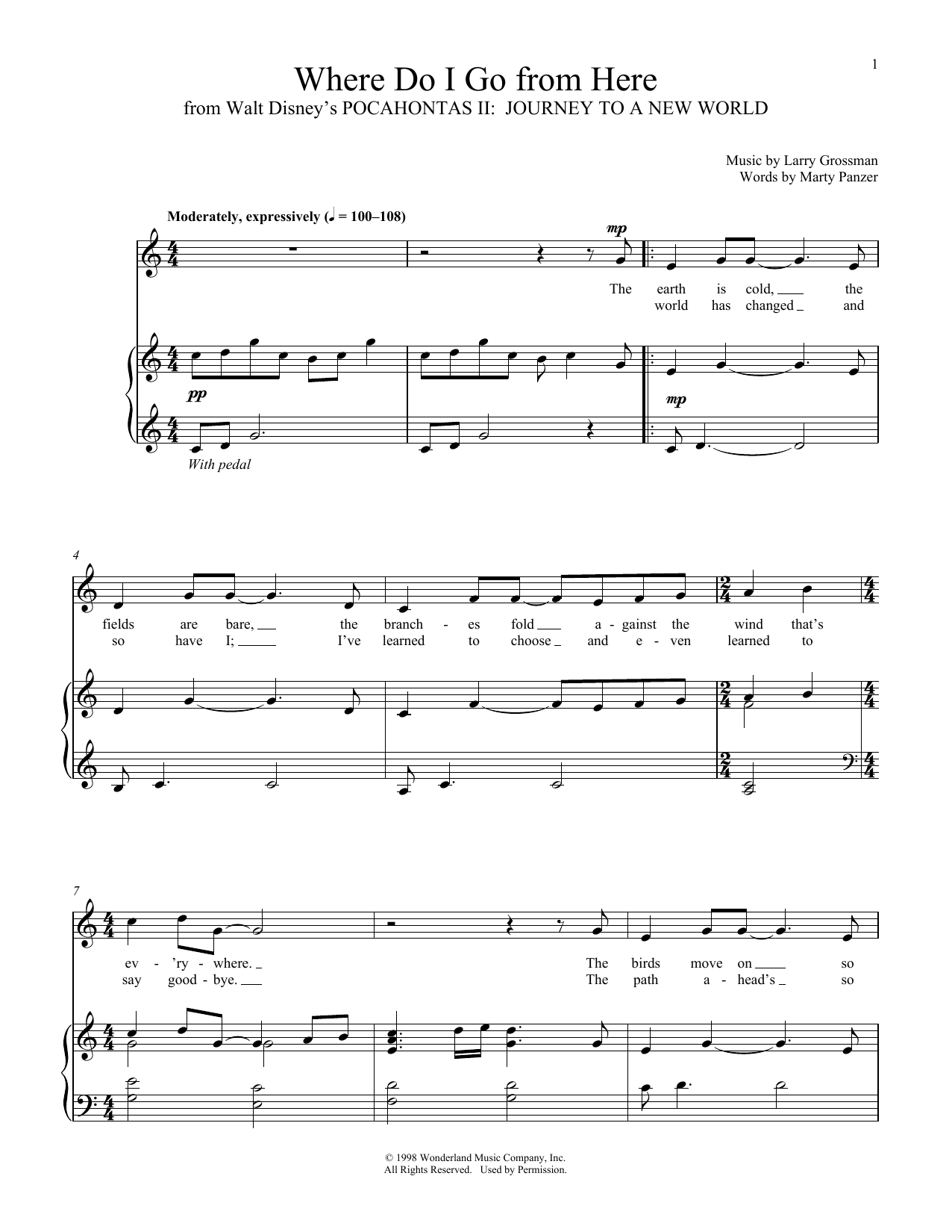 Download Larry Grossman Where Do I Go From Here Sheet Music