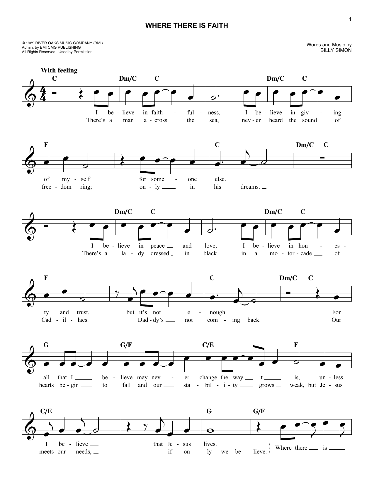 Download 4 Him Where There Is Faith Sheet Music