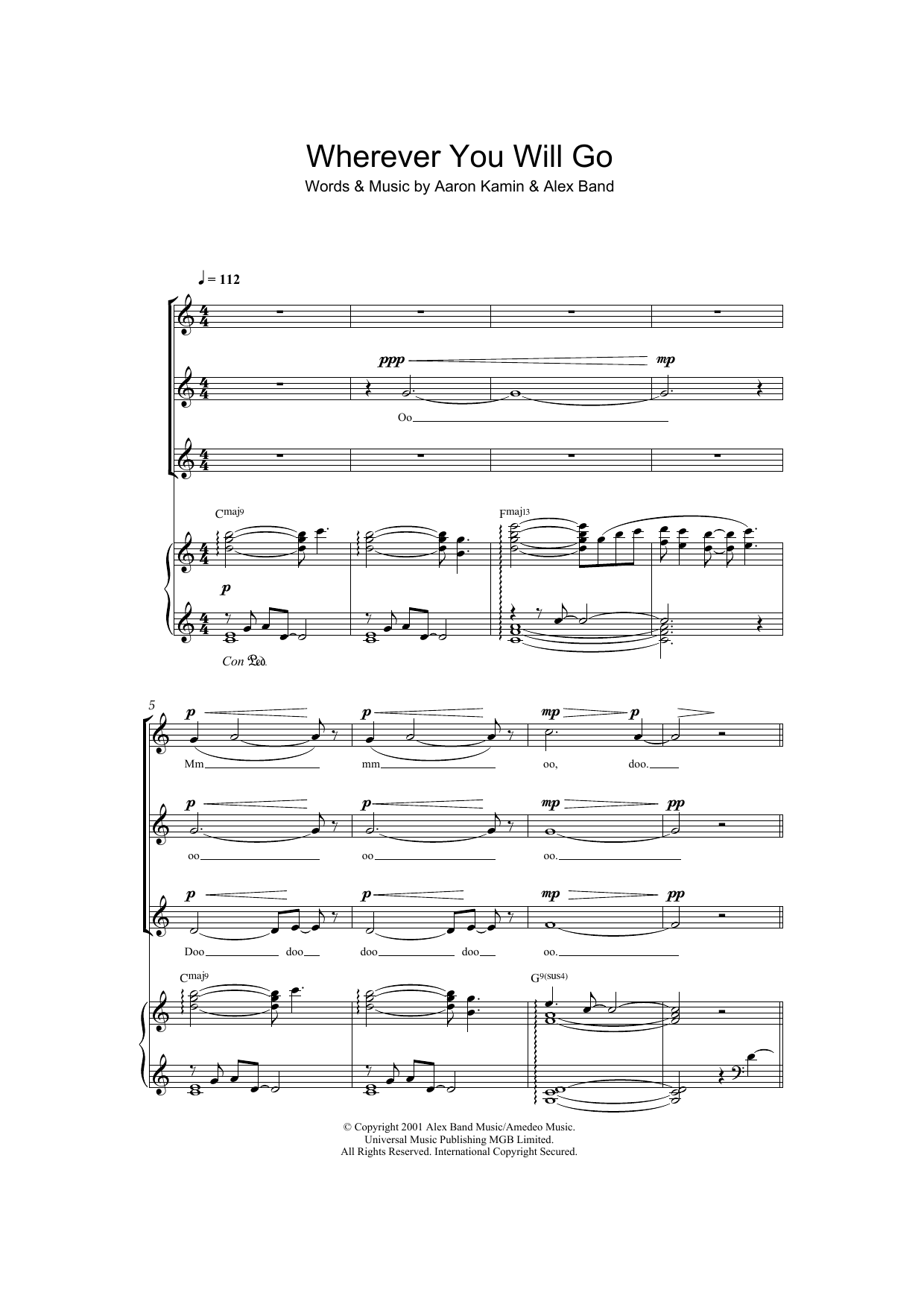 Download The Calling Wherever You Will Go Sheet Music