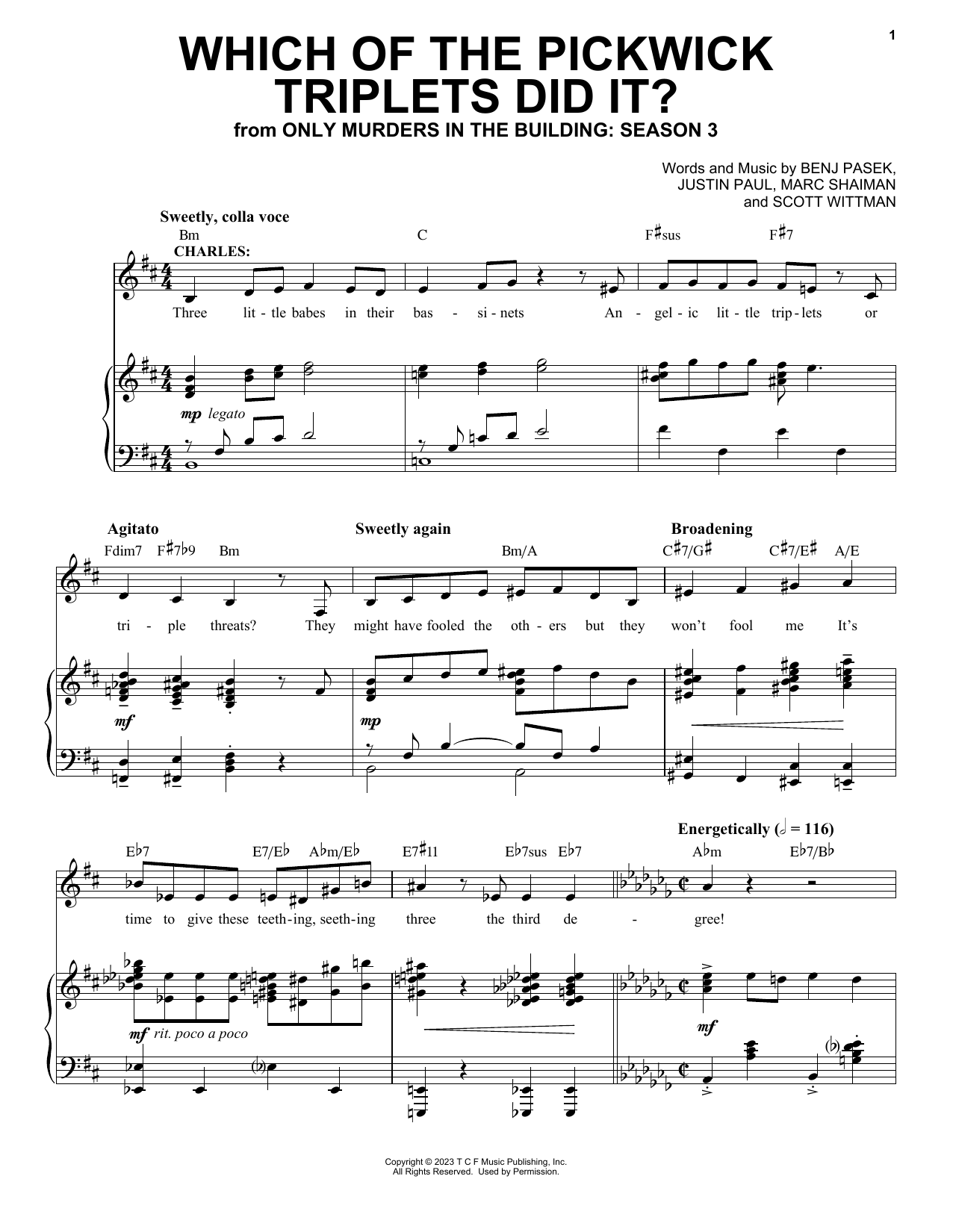 Download Steve Martin Which Of The Pickwick Triplets Did It? Sheet Music