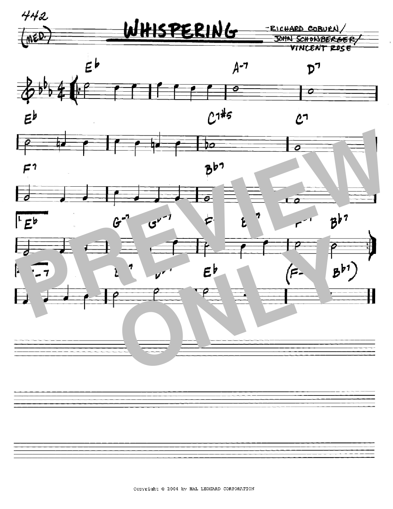 Download Richard Coburn Whispering Sheet Music