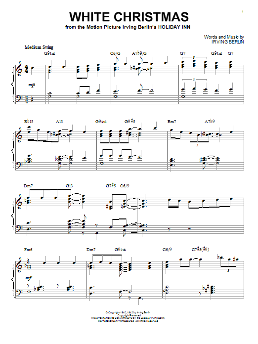Download Irving Berlin White Christmas [Jazz version] (arr. Br Sheet Music