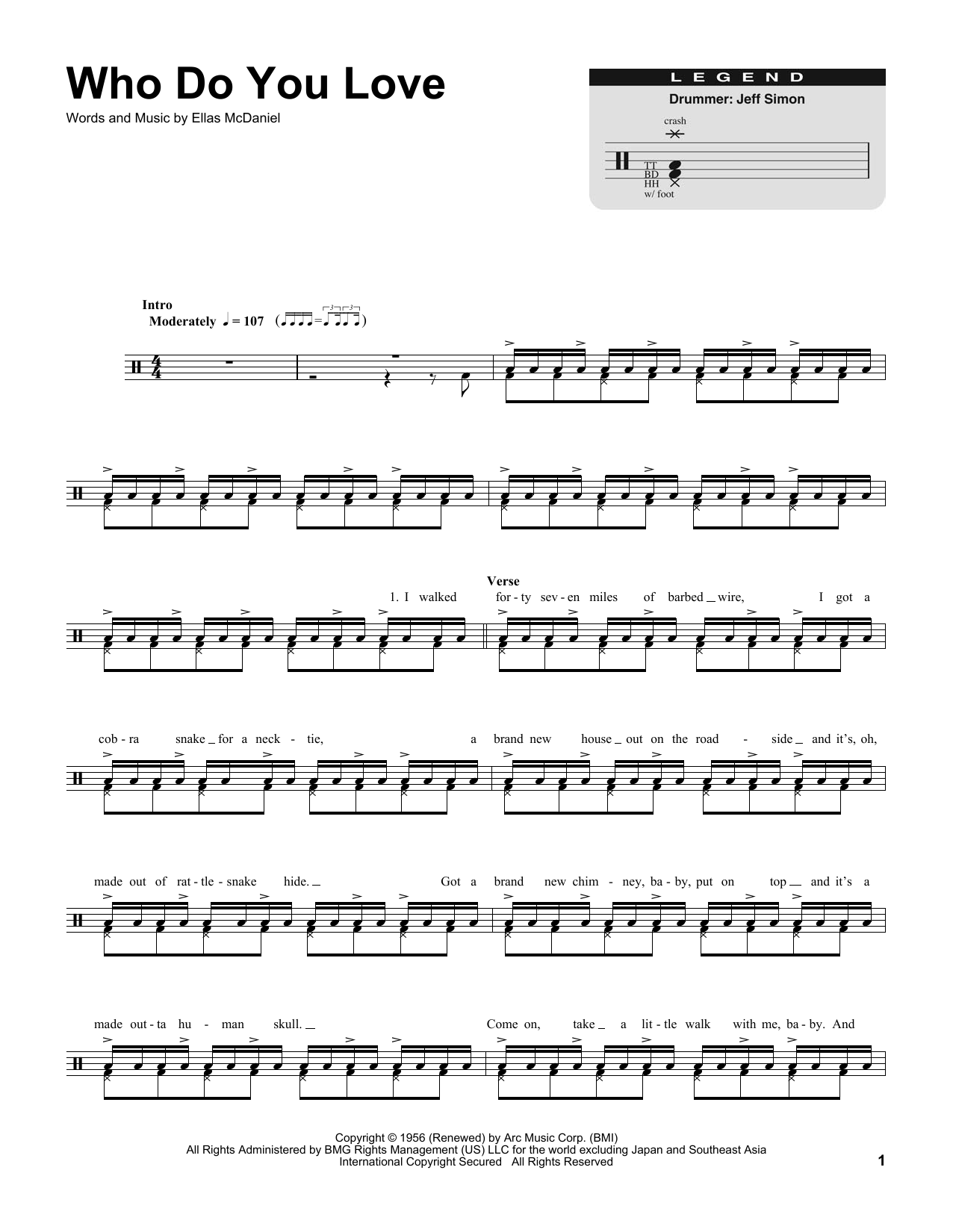 Download Bo Diddley Who Do You Love Sheet Music