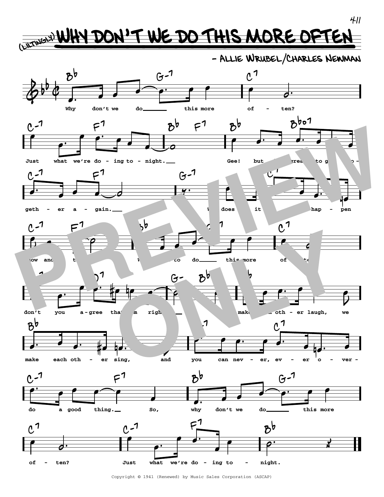 Download Charles Newman Why Don't We Do This More Often (High V Sheet Music