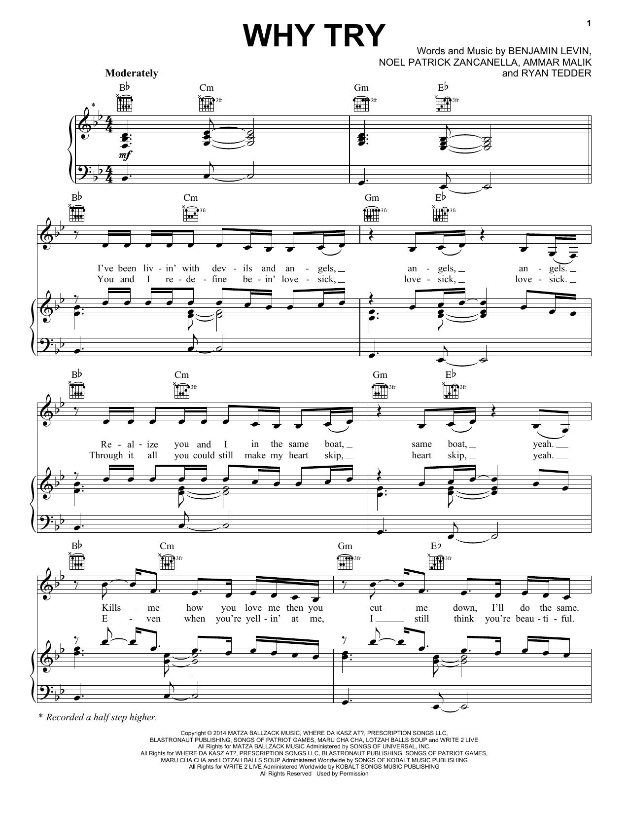 Download Ariana Grande Why Try Sheet Music